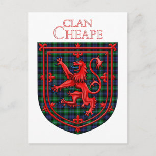 Carte Postale Tartan Écossais Plaid de Cheape de Torosay