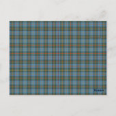 Carte Postale tartan officiel de l'État d'Hawaï (Dos)