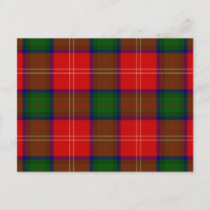 Carte Postale Tartan rouge de Chisholm