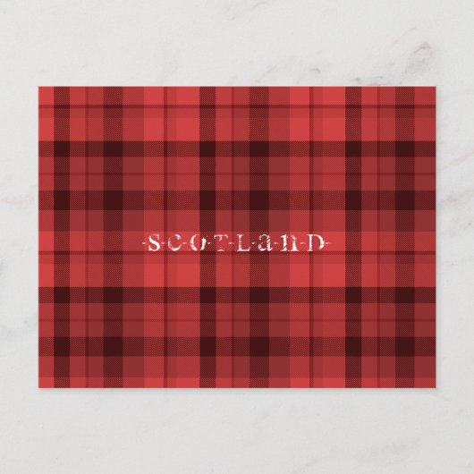 Carte postale Tartan Scotland (Devant)