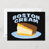 Carte Postale Tarte à la crème de Boston (Devant / Derrière)