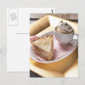 Carte Postale Tarte à la pomme et cacao chaud (Devant / Derrière)