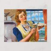 Carte Postale tarte à tarte vintage rétro (Devant)