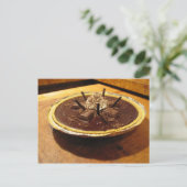 Carte Postale Tarte au chocolat (Debout devant)