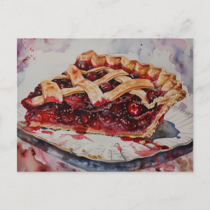 Carte Postale Tarte aux cerises