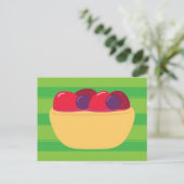 Carte Postale Tarte aux fraises (Debout devant)