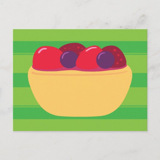 Carte Postale Tarte aux fraises (Devant)