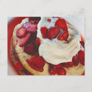 Carte Postale Tarte aux fraises