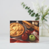 Carte Postale Tarte aux pommes (Debout devant)