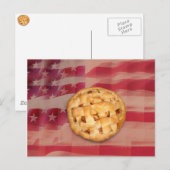 Carte Postale Tarte aux pommes américaine (Devant / Derrière)