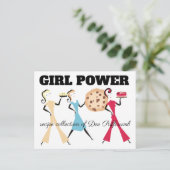 Carte Postale Tarte gâteau gâteau gâteau gâteau rétro filles cui (Debout devant)