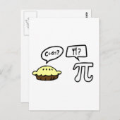 Carte Postale Tarte & Pi (Devant / Derrière)