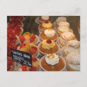 Carte Postale Tartes aux fruits - Pâtisserie
