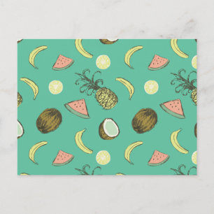 Carte Postale Tartes aux fruits tropicaux