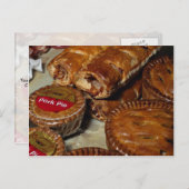 Carte Postale Tartes de porc et rouleaux de saucisse (Devant / Derrière)