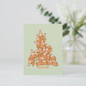 Carte Postale Tas de cônes de signalisation orange (Debout devant)