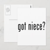 Carte Postale t'as de la nièce ? (Devant / Derrière)
