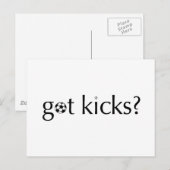 Carte Postale T'as des coups de pied ? (Devant / Derrière)