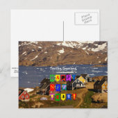 Carte Postale Tasiilaq, Groenland - Bonne année (Devant / Derrière)