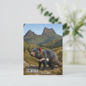 Carte Postale Tasmanian Devil Cradle Mountain Travel (Debout devant)