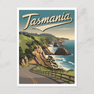 Carte Postale Tasmanie Vintage