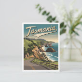 Carte Postale Tasmanie Vintage (Debout devant)