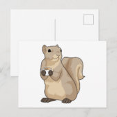 Carte Postale Tasse à café Écureuil (Devant / Derrière)