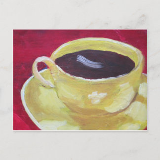 Carte Postale Tasse à café rétro