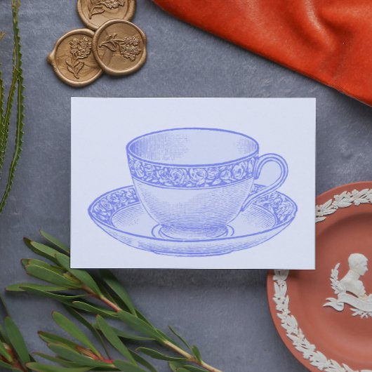 Carte Postale Tasse à thé violette
