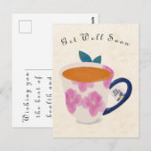 Carte Postale Tasse « Bon rétablissement » (Devant / Derrière)
