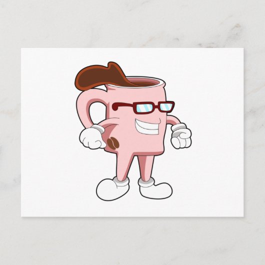 Carte Postale Tasse café avec café (Devant)