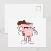 Carte Postale Tasse de café avec café (Devant / Derrière)