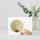 Carte Postale Tasse de café vide (Debout devant)
