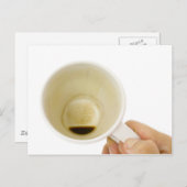 Carte Postale Tasse de café vide (Devant / Derrière)