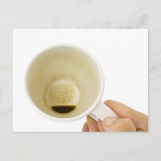Carte Postale Tasse de café vide (Devant)