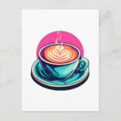Carte Postale Tasse de cappuccino (Devant)