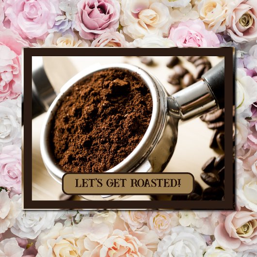 Carte Postale Tasse d'espresso prête à infuser pour cappuccino