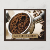 Carte Postale Tasse d'espresso prête à infuser pour cappuccino (Devant)