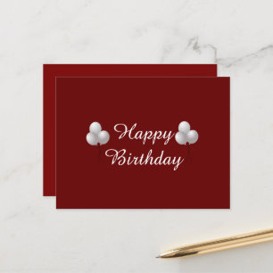 Carte Postale Tasse Joyeux Anniversaire avec Ballons