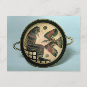 Carte Postale Tasse laconienne représentant Zeus et l'aigle