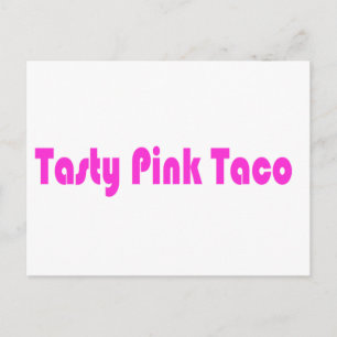 Carte Postale Tasty Pink Taco