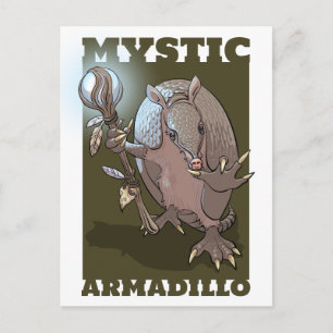 Carte Postale Tatou Mystique Conception de Personnage Juste Pour