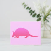 Carte Postale Tatou rose (Debout devant)
