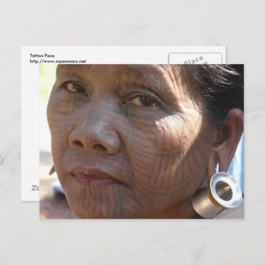 Carte Postale Tatouage (Devant / Derrière)