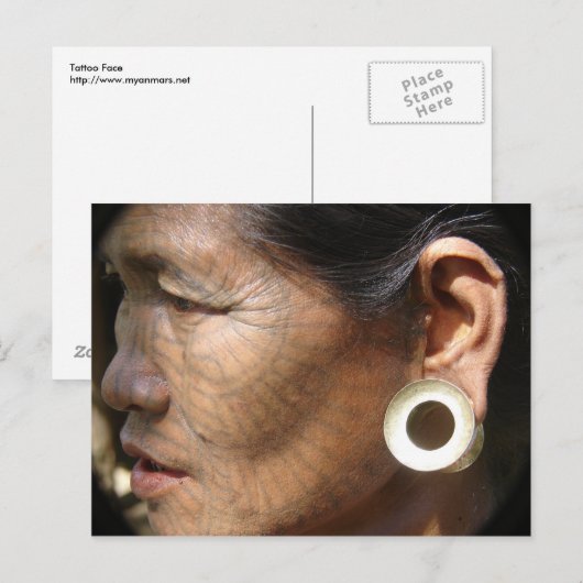 Carte Postale Tatouage (Devant / Derrière)