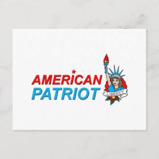 Carte Postale Tatouage américain pour la liberté