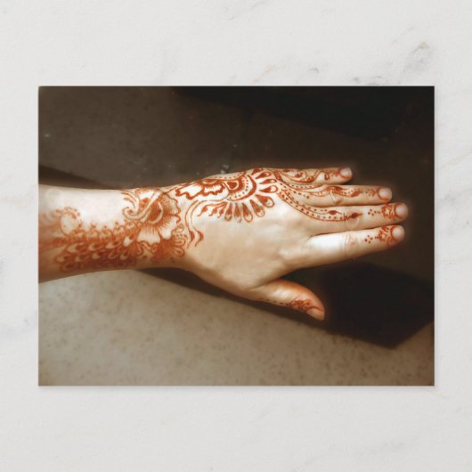 Carte Postale Tatouage au henné (Devant)