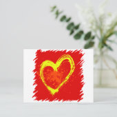 Carte Postale Tatouage cardiaque Abstrait (Debout devant)