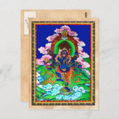 Carte Postale Tatouage cool oriental tibétain thangka Ucchusma (Devant / Derrière)