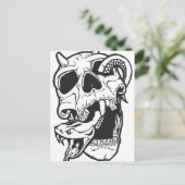 Carte Postale Tatouage crâne (Debout devant)